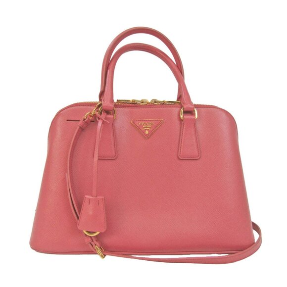 PRADA Pink Saffiano Shoulder Bag - Picture 1 of 16